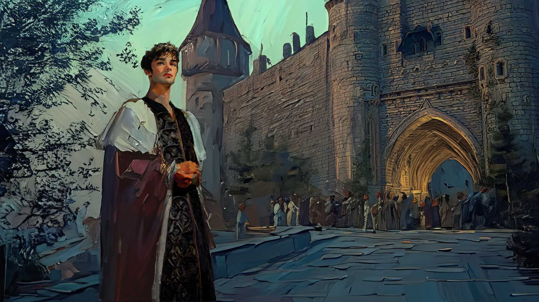 brooding-prince-at-castle-entrance-paint-01d
